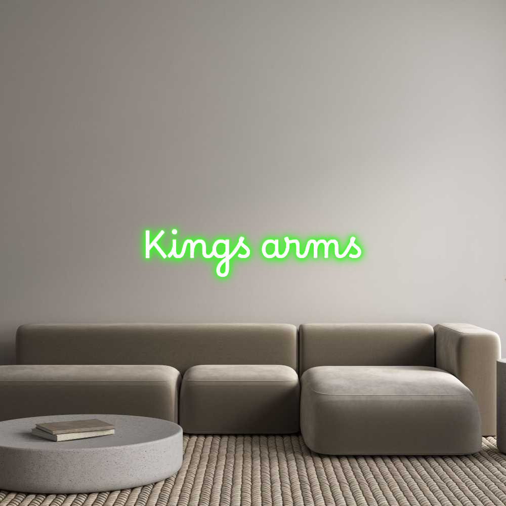 Custom Neon: Kings arms