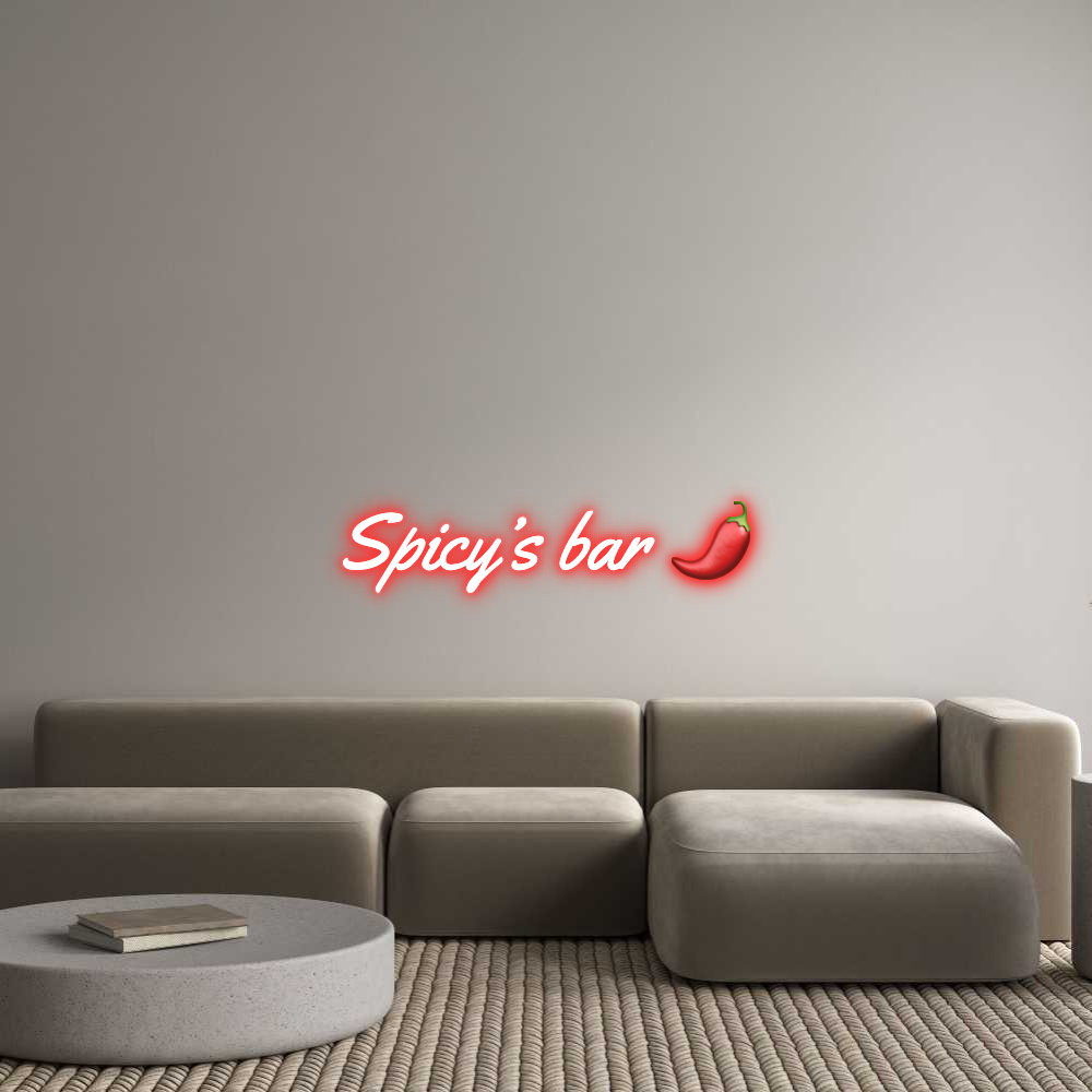 Custom Neon: Spicy’s bar 🌶️